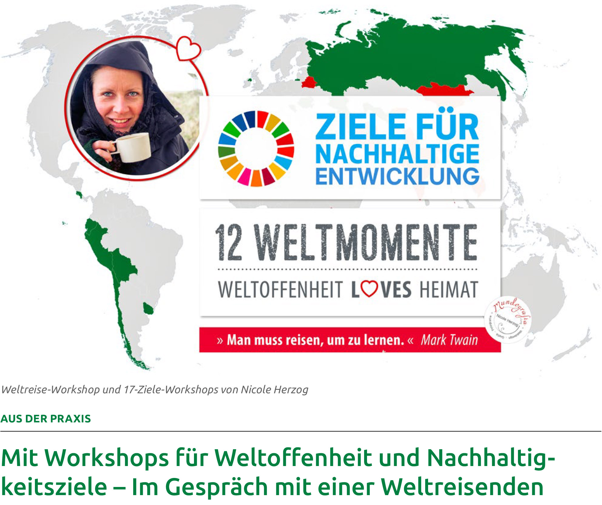 Artikel des SLV über Nicole Herzog die 12 Weltmomente